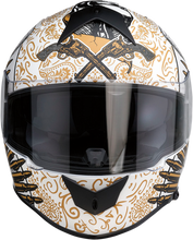 Load image into Gallery viewer, Z1R, Z1R Warrant Helmet Sombrero - White/Gold, Large by Z1R Part 0101-14167
