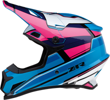 Load image into Gallery viewer, Z1R, Z1R Rise Helmet MC Pink/Blue 2XL - Injection Molded Polycarbonate Shell with Removable Moisture-Wicking Liner