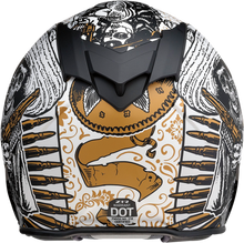 Load image into Gallery viewer, Z1R, Z1R Warrant Helmet Sombrero - White/Gold XL | Injection Molded Polycarbonate Shell &amp; Drop-Down Sun Visor