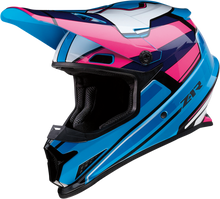 Load image into Gallery viewer, Z1R, Z1R Rise Helmet MC Pink/Blue 2XL - Injection Molded Polycarbonate Shell with Removable Moisture-Wicking Liner