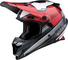 Load image into Gallery viewer, Z1R, Z1R Rise Motorcycle Helmet - Red and Gray, Size 2XL (Part No. 0110-7213)
