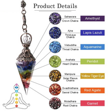 Load image into Gallery viewer, Illuminating Intuition Crystal Pendulum