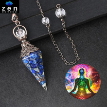 Load image into Gallery viewer, Illuminating Intuition Crystal Pendulum