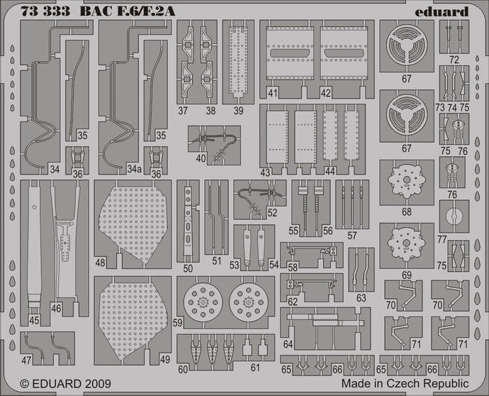 Eduard 73333 1/72 Aircraft- BAC Lightning F6/F2A for TSM (Painted Self Adhesive)