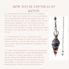 Load image into Gallery viewer, Illuminating Intuition Crystal Pendulum