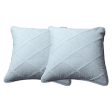 Load image into Gallery viewer, Tache Cotton Seafoam Blue Soothing Pastel Diamond Cushion Covers / Euro Sham (JHW-856)