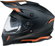 Load image into Gallery viewer, Z1R, Z1R Range Helmet Uptake Black/Orange 2XL – Versatile Motorcycle Helmet with Drop Down Sun Visor and Removable Lining