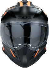 Load image into Gallery viewer, Z1R, Z1R Range Helmet Uptake Black/Orange 2XL – Versatile Motorcycle Helmet with Drop Down Sun Visor and Removable Lining