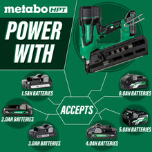 Load image into Gallery viewer, Metabo HPT NR1890DRSTM 18V MultiVolt™ Cordless 21 Degree 3-1/2&quot; Plastic Strip Framing Nailer