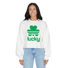 Load image into Gallery viewer, Lucky Shamrock White Crewneck