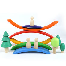 Load image into Gallery viewer, 8 Pcs Wooden Trees Toy Set