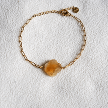 Load image into Gallery viewer, &quot;Keep Up Hope&quot; Citrine Clover Bracelet