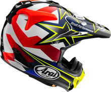 Load image into Gallery viewer, ARAI HELMETS, ARAI Helmets VX-Pro4 Stars &amp; Stripes Yellow Helmet – Medium, Part Number 0110-8203