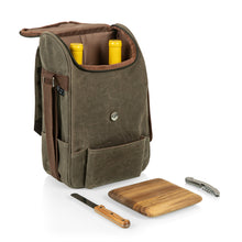 Load image into Gallery viewer, 2 Bottle Insulated Wine &amp; Cheese Cooler Tote