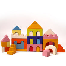 Load image into Gallery viewer, **Pre-order (Ships in 2-3 Weeks)**62 Pcs STAINED Large Castle Building Blocks Set