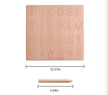Load image into Gallery viewer, Alphabet Wooden Tracing Board Reversible ABC Learning &amp; Education Aid