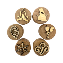 Load image into Gallery viewer, **Pre-order (Ships in 3-4 Weeks)**Wooden Playdough Stampers Set