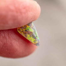 Load image into Gallery viewer, Triangle Natural Australian Black Opal Loose Gemstone 1.26 ct