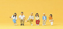 Load image into Gallery viewer, Preiser 10297 HO Scale Spectators -- Seated Youths