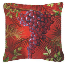 Load image into Gallery viewer, Sicillian Grapes by Malenda Trick Canvas Decorative Pillow TMTR0153PW1414