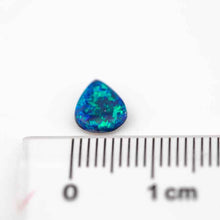 Load image into Gallery viewer, Drop Shape Natural Australian Black Opal Lake Blue Loose Gemstone 0.70ct