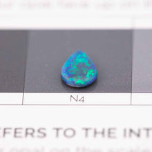 Load image into Gallery viewer, Drop Shape Natural Australian Black Opal Lake Blue Loose Gemstone 0.70ct