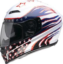 Load image into Gallery viewer, Z1R, Z1R Jackal Helmet Patriot Red/White/Blue 3XL - Aerodynamic Polycarbonate Shell with Sun Visor