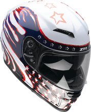 Load image into Gallery viewer, Z1R, Z1R Jackal Helmet Patriot Red/White/Blue 3XL - Aerodynamic Polycarbonate Shell with Sun Visor
