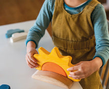 Load image into Gallery viewer, 13 Pcs STAINED Wooden Weather Building Set