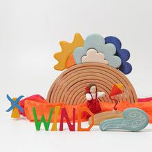 Load image into Gallery viewer, 13 Pcs STAINED Wooden Weather Building Set