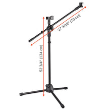 Load image into Gallery viewer, Yescom Studio Mic Stand with Boom 2 Mic Clips Phone Holder H5&#39;11&quot;