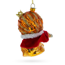 Load image into Gallery viewer, Regal Lion in Cape Glass Christmas Ornament