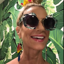 Load image into Gallery viewer, Tropical Parrot Acrylic Statement Earrings