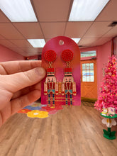 Load image into Gallery viewer, Colorful Nutcracker Earrings