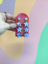 Load image into Gallery viewer, Cascading Forever Stars Earrings