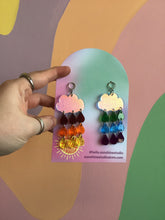 Load image into Gallery viewer, Rainbow Cloud Earrings
