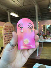 Load image into Gallery viewer, Teeny Stainless Steel Star Hoops