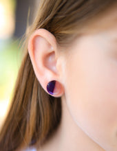 Load image into Gallery viewer, Neon Yellow Matte Ball Stud Earrings