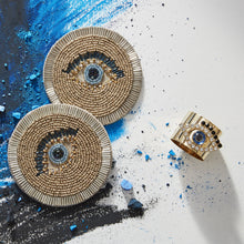 Load image into Gallery viewer, Evil eye napkin rings, set of two