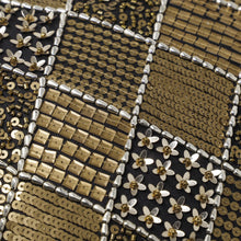 Load image into Gallery viewer, Black Gold Rapsody Pillow Cover