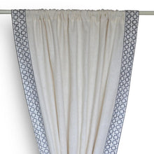 Load image into Gallery viewer, Exquisite Linen Curtain Drape In Lattice Embroidery