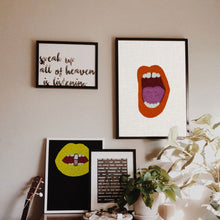 Load image into Gallery viewer, Beaded Shout Out Pop-Art Wall Decor