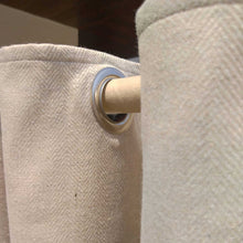 Load image into Gallery viewer, Herringbone Wool Curtains With Grommets