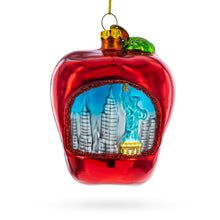 Load image into Gallery viewer, New York City Big Apple Glass Christmas Ornament