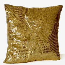 Load image into Gallery viewer, Gold Sequin Pillow