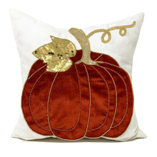 Load image into Gallery viewer, Green Pumpkin Pillow Case