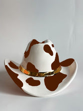 Load image into Gallery viewer, Cow Print Cowboy Hat