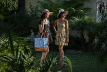 Load image into Gallery viewer, Coronado Canvas and Willow Basket Tote