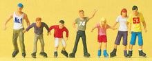 Load image into Gallery viewer, Preiser 10496 HO Scale Sports &amp; Recreation -- Inline Skaters pkg(7)