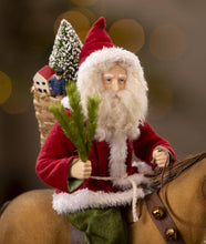 Load image into Gallery viewer, Santa Riding Horse Pull Toy by Bethany Lowe